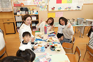 作品展　給食試食会 　　年中組　ー1日目ー