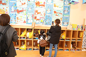 作品展が行われました 　年中組　ー1日目ー
