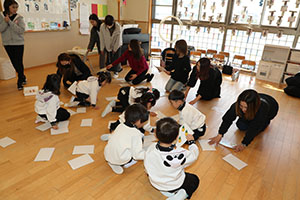 作品展が行われました 　年中組　ー1日目ー