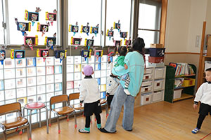 作品展が行われました 　年中組　ー2日目ー