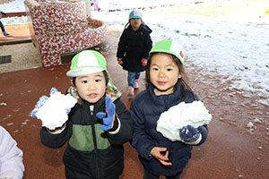 雪遊び　楽しかったね