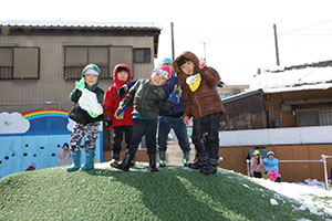 雪遊び　楽しかったね