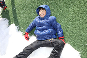 雪遊び　楽しかったね