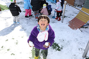 雪遊び　楽しかったね