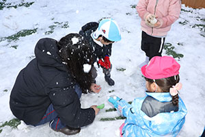 雪遊び　楽しかったね