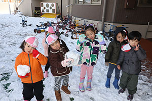 雪遊び　楽しかったね