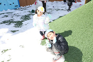 雪遊び　楽しかったね