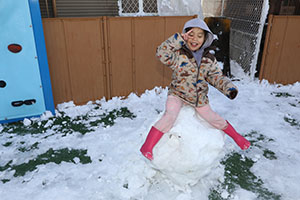 雪遊び　楽しかったね