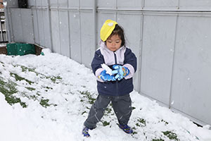 雪遊び　楽しかったね