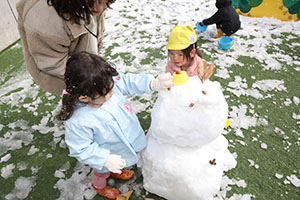 雪遊び　楽しかったね