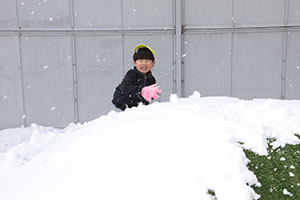 雪遊び　楽しかったね