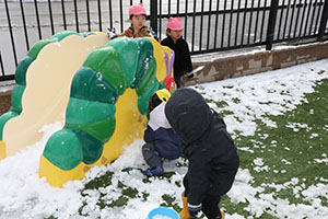 雪遊び　楽しかったね