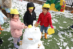 雪遊び　楽しかったね
