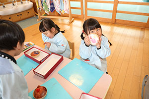 ケーキの制作　ことり
