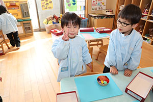 ケーキの制作　ことり
