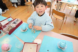 カップケーキの制作　さくら