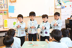 科学教室「色の不思議」　D・E