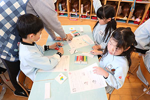 科学教室「色の不思議」　D・E