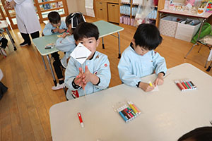 科学教室「色の不思議」　A・B・C
