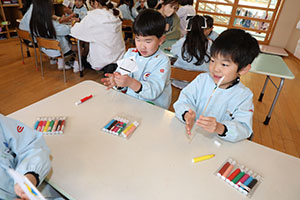科学教室「色の不思議」　A・B・C