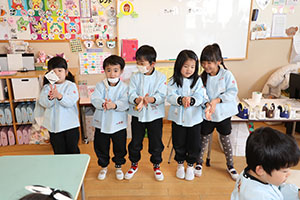 科学教室「色の不思議」　A・B・C
