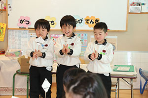 科学教室「色の不思議」　A・B・C