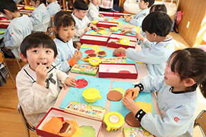 ハンバーガーの制作　すみれ
