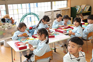 ハンバーガーの制作　すみれ