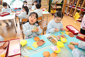 ハンバーガーの制作　すみれ