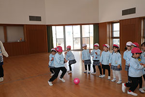 ドッジボール楽しかったね　ばら