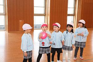 ドッジボール楽しかったね　ばら