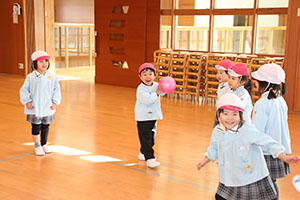 ドッジボール楽しかったね　ばら