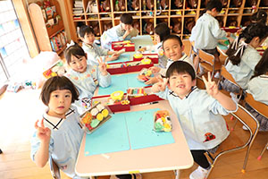 お弁当が出来上がりました　ひまわり