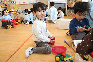 ばら組さんのお部屋で遊びました　あひる・ばら