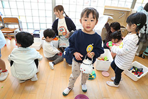 ばら組さんのお部屋で遊びました　あひる・ばら