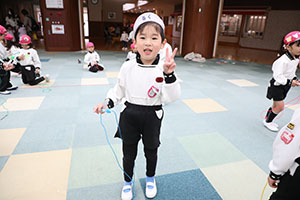 縄跳び大会　年中　NO．1