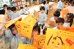 思い出帳の制作　きりん・ぱんだ