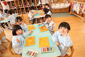 思い出帳の制作　きりん・ぱんだ