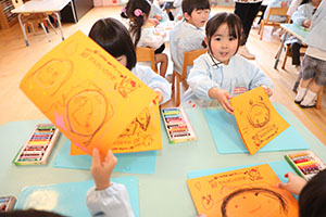 思い出帳の制作　きりん・ぱんだ