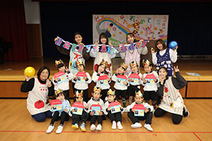 3月生まれのお誕生会　ードッジボールー　年中　NO．1