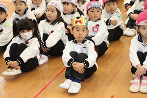 3月生まれのお誕生会　ードッジボールー　年中　NO．1