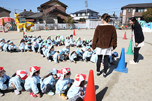 リレーとたまご運びリレー楽しかったね　りす・こあら・ことり
