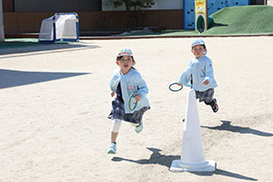 リレーとたまご運びリレー楽しかったね　りす・こあら・ことり