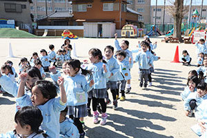 リレーとたまご運びリレー楽しかったね　りす・こあら・ことり