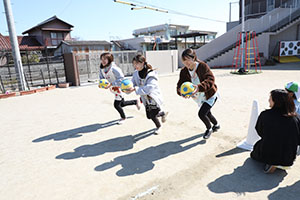 リレーとたまご運びリレー楽しかったね　りす・こあら・ことり