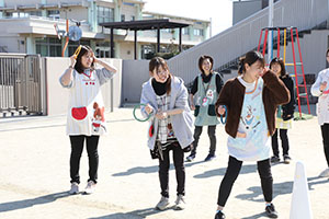 リレーとたまご運びリレー楽しかったね　りす・こあら・ことり