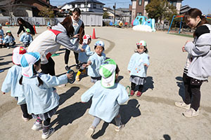 リレーとたまご運びリレー楽しかったね　りす・こあら・ことり