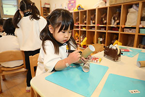 双眼鏡を作りました　うさぎ