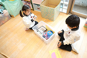 双眼鏡を作りました　うさぎ