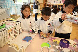 双眼鏡を作りました　うさぎ